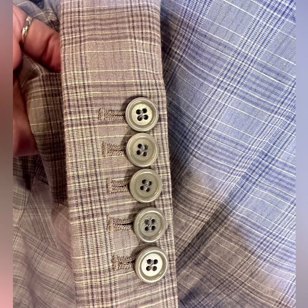 BCBGMAXAZRIA Classic Plaid Blazer Size Medium